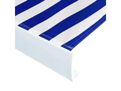 Maison Exclusive - Toldo De Lona Azul Y Blanco 400x300 Cm