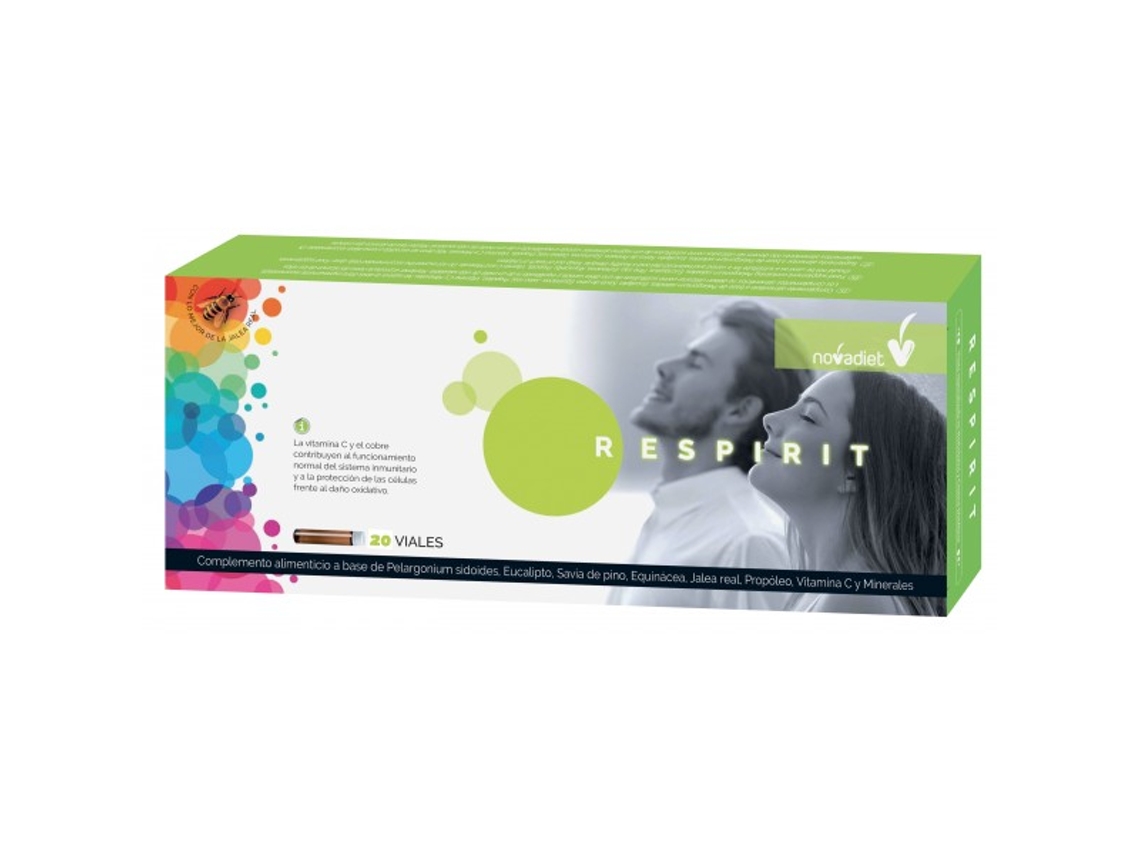 Suplemento Alimentar NOVADIET Respirit 20 Viales 20 Viales (10 Ml)