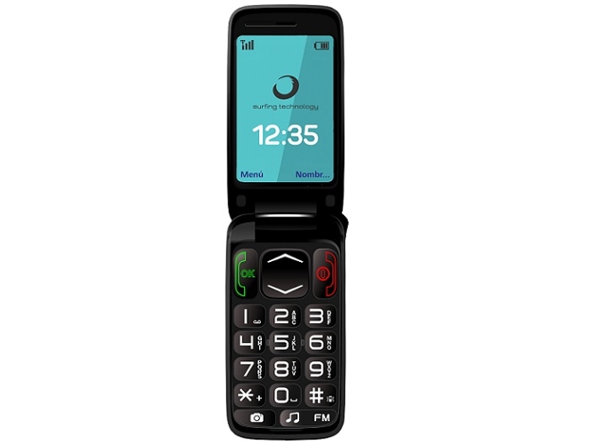 Teléfono móvil BRIGMTON BTM3 Senior (2.4'' - 2G - negro)