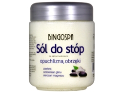 Sales revitalizantes para baño de pies, 550 g, fórmula antihinchazón Bingospa