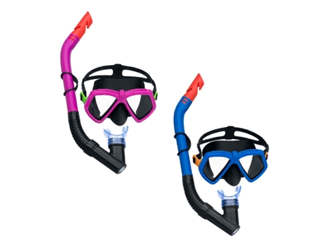 Gafas de Buceo con Tubo Infantiles BESTWAY Azul Fucsia (1 unidad)