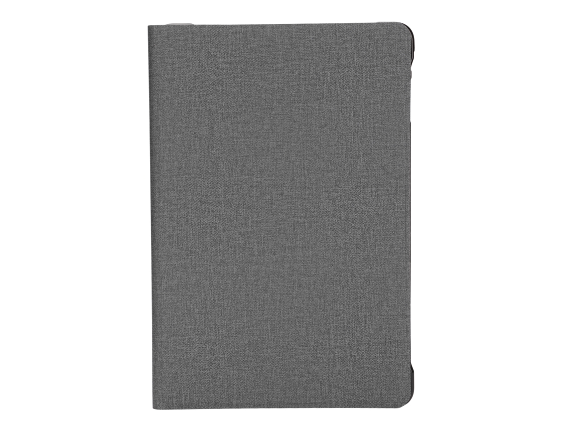 Funda protectora para tableta P30hd en PU y TPU, hipoalergénica, gris claro y dorada.
