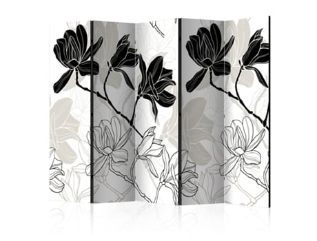 Pantalla Paravent Flowers B&W II 225x172