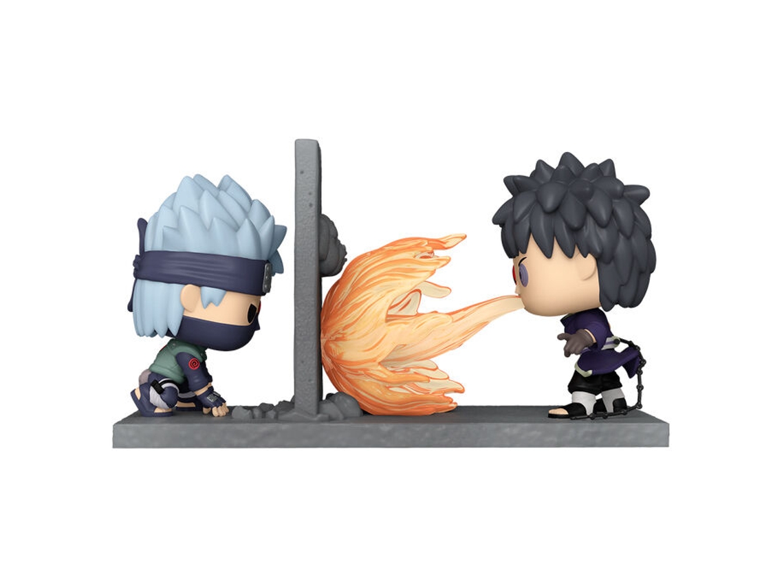 Figura Pop Moment de Naruto Shippuden Kakashi vs Obito B.active