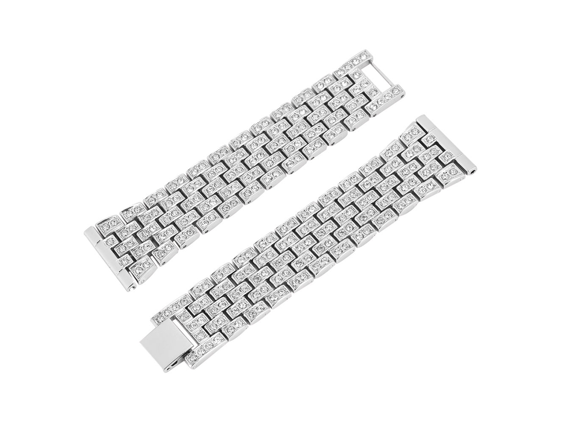 Correa de acero inoxidable (5 filas, compatible con Fitbit Versa)