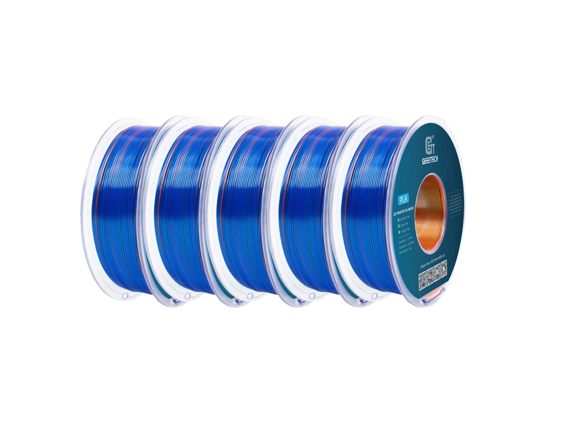 Filamento 3D, material PLA, alta resistencia, naranja, azul, verde, OEM