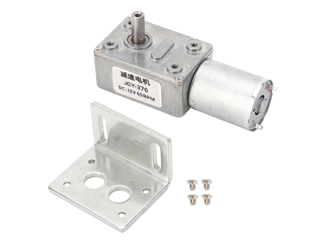 2026velora-motorreductor Dc De Eje Único Con Engranaje Sinfín 12v 40rpm Auto-bloqueo Reversible 12mm