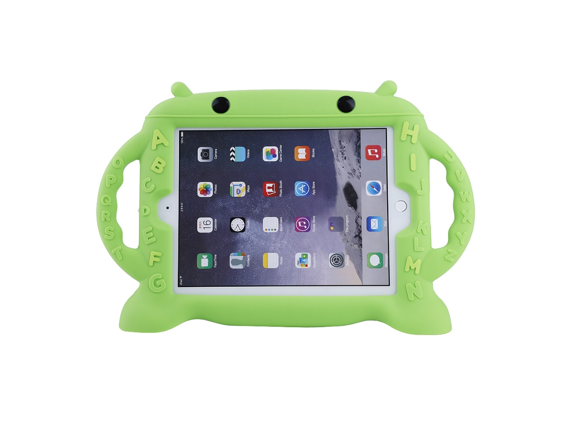 Funda de silicona suave para iPad 9.7 2/3/4 Verde (Protección y absorción de impactos)