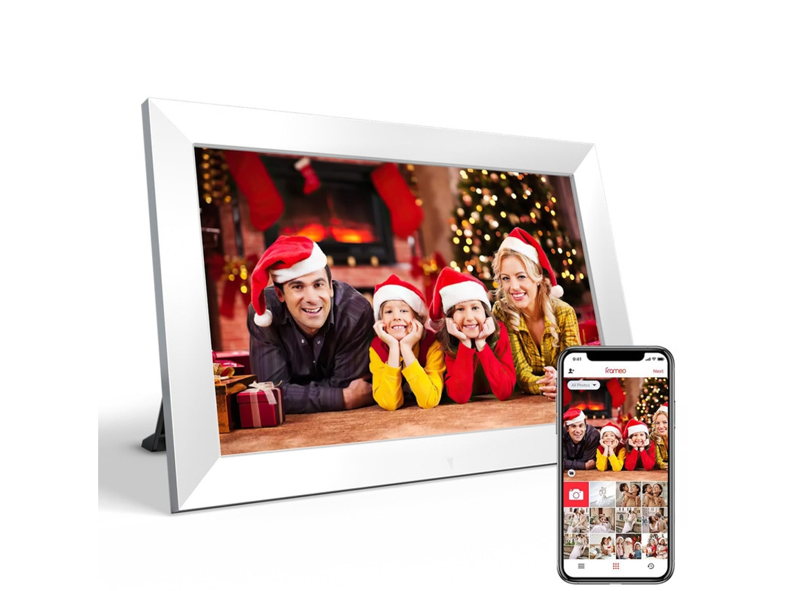 Marco Digital Inteligente Wifi Veanxin 10,1 Pulgadas 1280x800 Ips Lcd Pantalla Táctil Con 32 Gb De Memoria Blanco Yemaesre