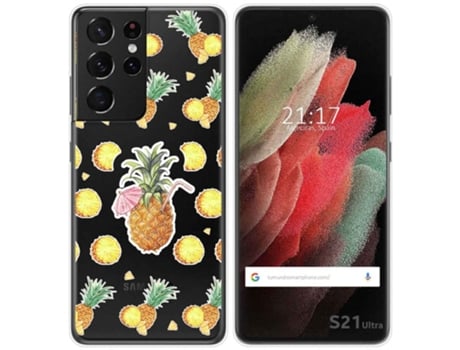 Carcasa Samsung Galaxy S21 Ultra 5G TUMUNDOSMARTPHONE Dibujos Transparente Multicolor