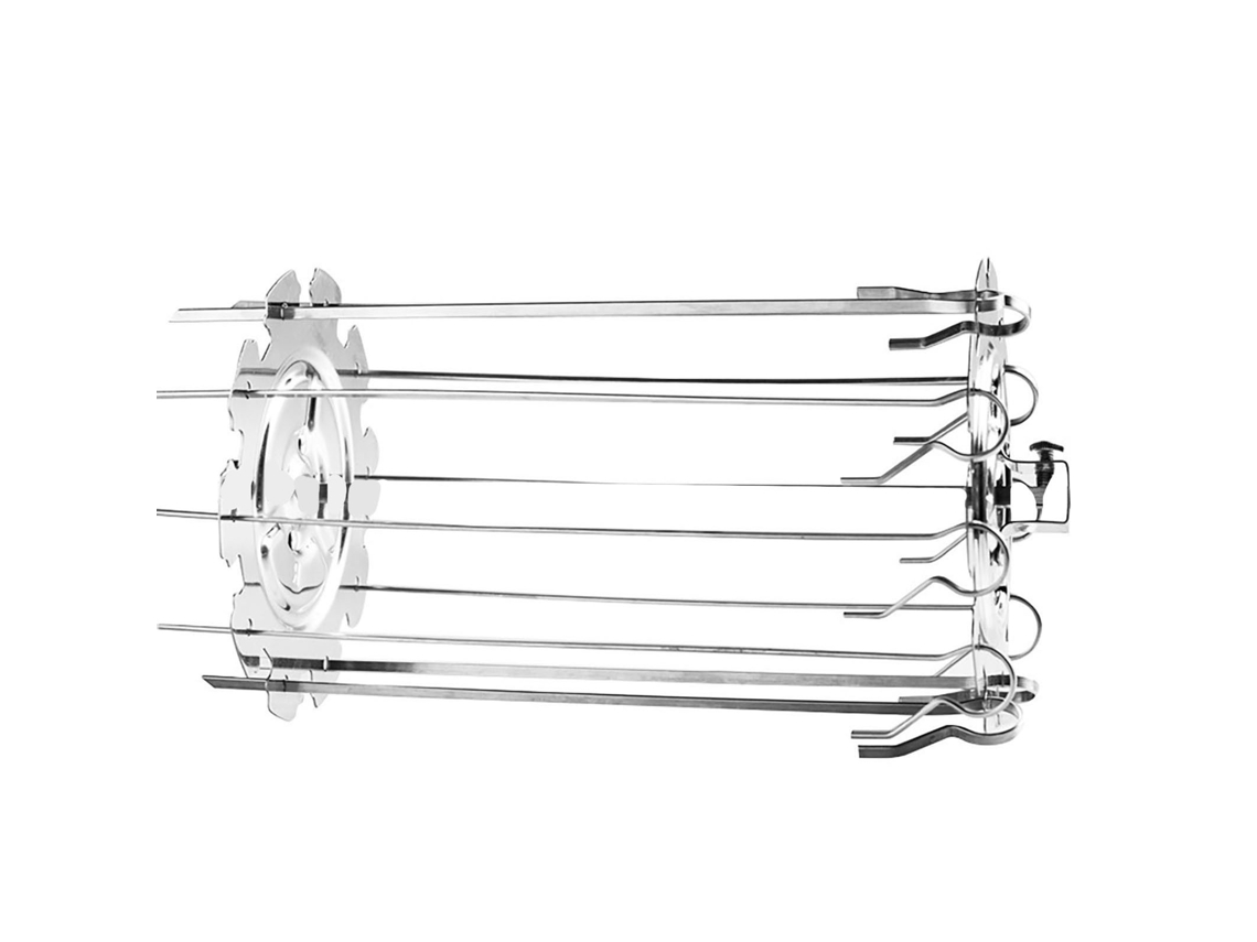 Mali espeto Rotativo para Churrasco Aço Inox Cesta para Assar Kebab Forno Elétrico Ferramentas de Barbear