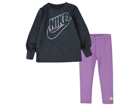Calça NIKE KIDS Apertado Sortswear Fleece Roxo 6-7 Years