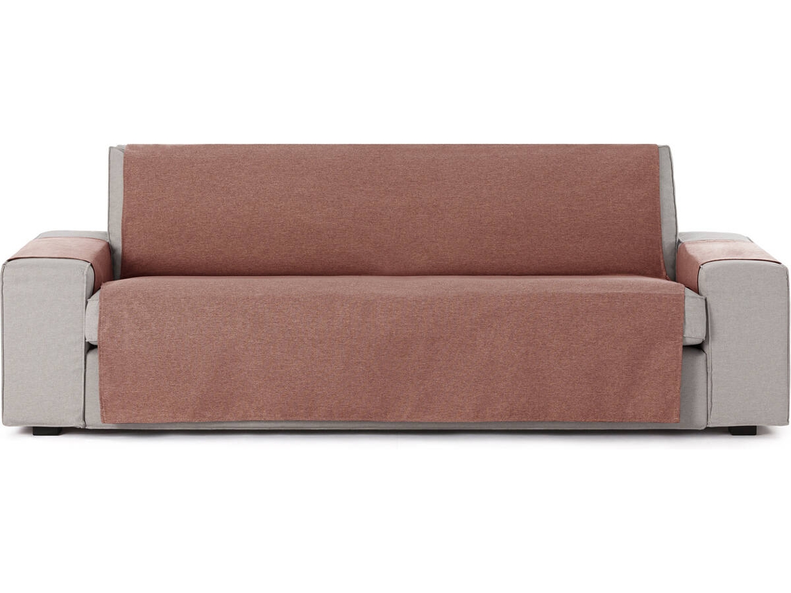 Funda de Sofá 4 Plazas EYSA Prática Premium Valeria Tejido Elástico (190 x 80 x 220 cm - Poliéster y Algodón - Teja)