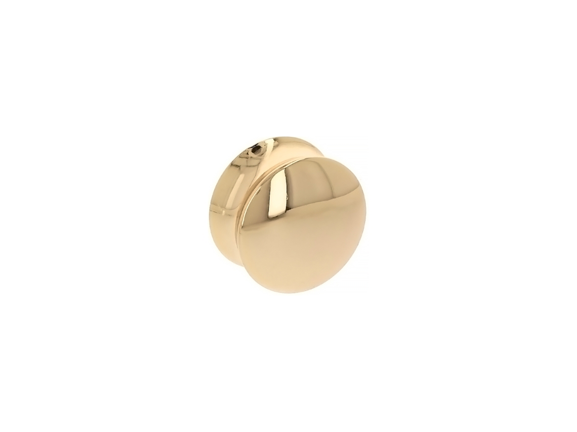 Pomo Para Mueble Diámetro 40mm En Zamac Bañado En Oro Lote De 25