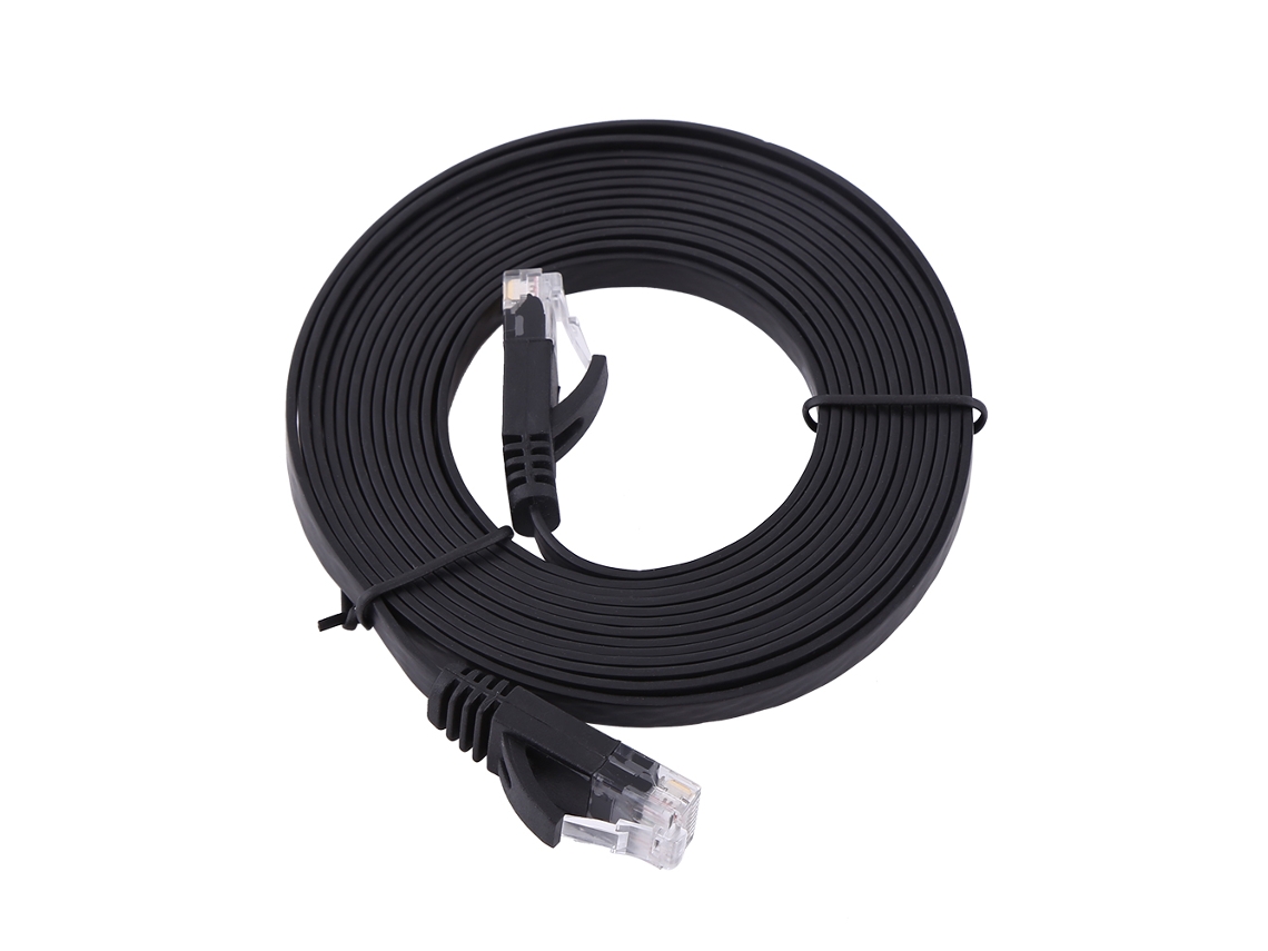 Cable Plano Utp De Parche De Red Rj45 Cat6 Ethernet Para Router Lan 1000m 3 Metros