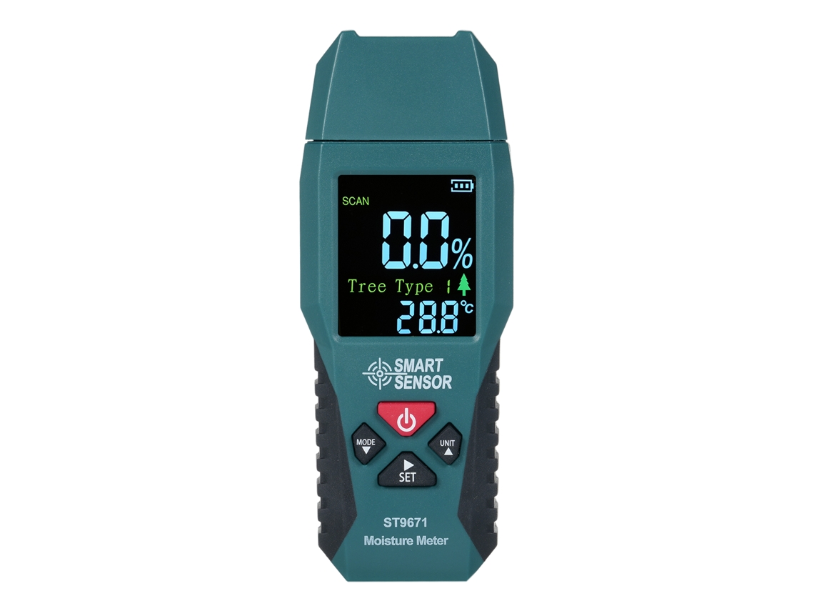 Medidor De Humedad De Madera De Bolsillo Con Agujas, Detector De Humedad Lcd, 4 Modos.