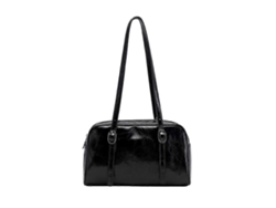 Bolso de hombro sencillo, bolso de hombro a juego, bolso de mano de gran capacidad para mujer, negro Lalamoli