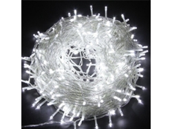 Guirnalda de luces LED, impermeable, inalámbrica y con enchufe. MDUG (Luz blanca, 16 m, 40 LED)