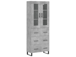 Maison Exclusive - Aparador Alto Madera Contrachapada Gris Hormigón 69,5x34x180 Cm