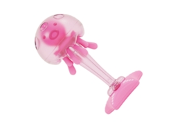 Chupete De Medusa Con Luz, De Silicona Suave Con Sonido, Para Bebés, Desarrollo Cognitivo, Color Rosa.