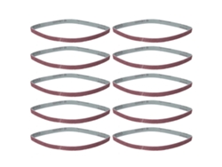 10 Unidades De Cinta Abrasiva De Lijado Gxk51-b De 457x13 Mm, De Óxido De Aluminio, Para Pulir Y Lijar.