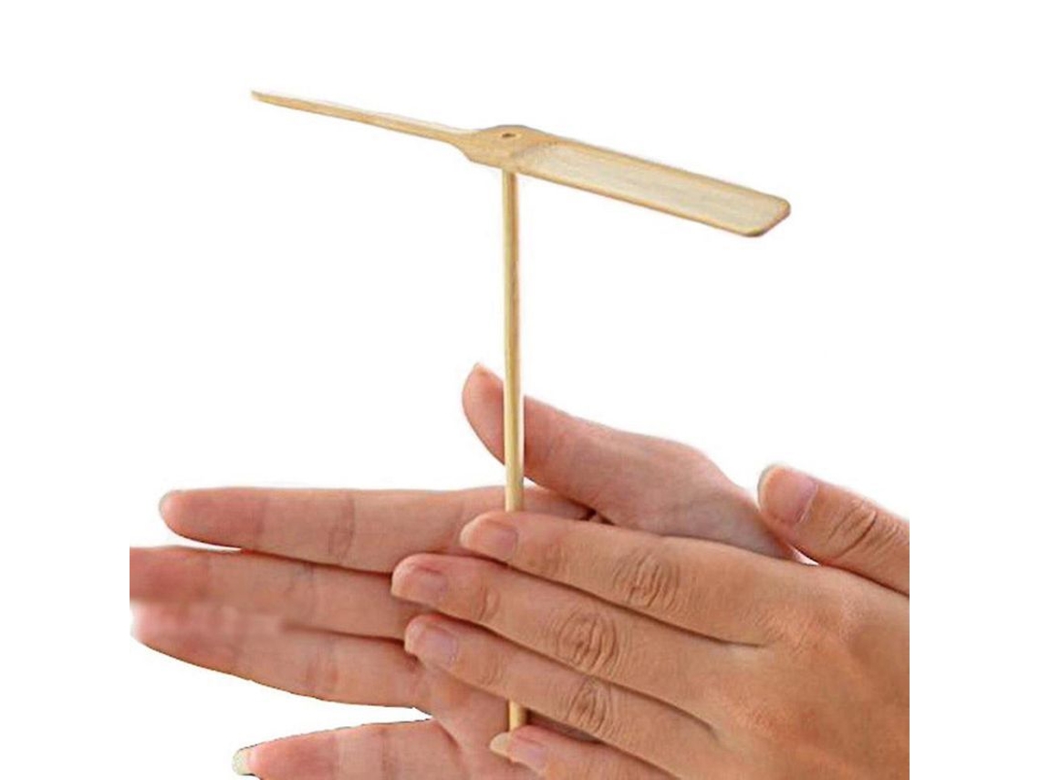2026-10pcs Juguetes De Libélula De Bambú Voladores Propulsores Manuales Juguetes Para Niños