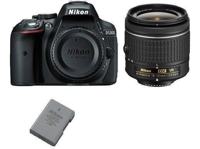 Kit Cámara Réflex NIKON D5300 AF-P 18-55MM F3.5-5.6G VR + EN-EL14A