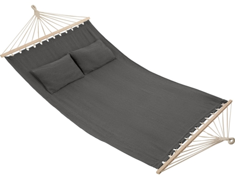 Hamaca TECTAKE Edén (Gris Oscuro - Poliéster y Algodón - 325x150x2.5 cm)