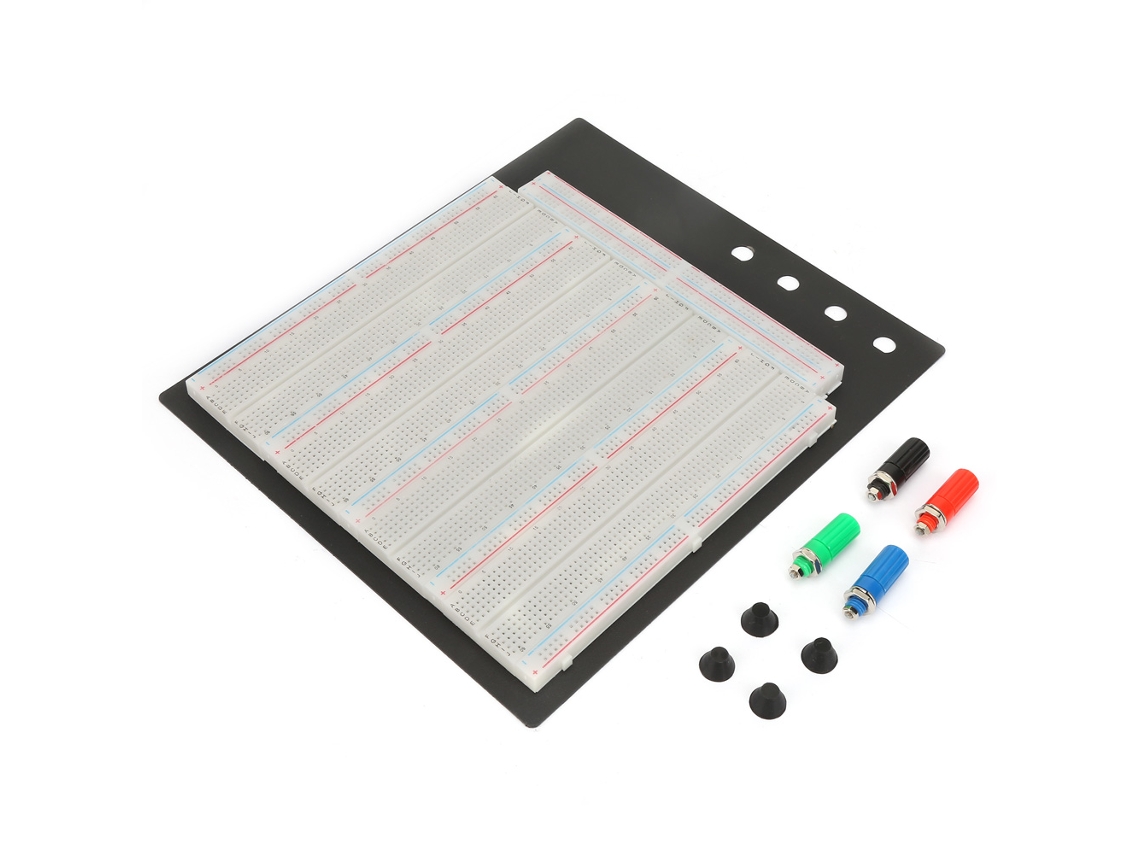 Placa De Prototipado Sin Soldadura Reutilizable Zy-208 De 3220 Puntos Para Pruebas De Circuitos