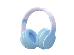 Auriculares Inalámbricos Bluetooth Xk Blue Con Micrófono, Degradado De Color, Control De Volumen Y Aislamiento De Ruido.