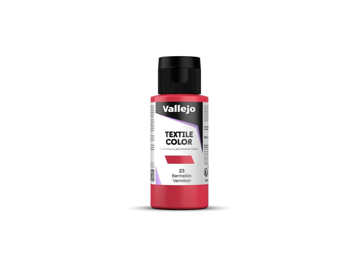 Pintura Textil Arilicos Vallejo 60 Ml Acrylicos Vallejo (bermellón 23)