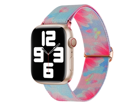 Correa de reloj inteligente para Apple Watch Ultra 49 mm Correa de repuesto de nailon con patrón pintado (flor de mariposa)