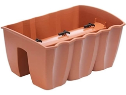 Maceta PROSPERPLAST Crown (Castaño - 39.3x27.8x20.1 cm)