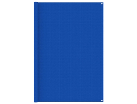 vidaXL Alfombra para tienda de campaña HDPE azul 200x400 cm