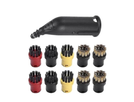 Accesorio para aspiradora Compatibilidad universal Boquilla ranurada de vapor Ranura + Cepillos Boquilla Boquilla de alambre X 10 Vapor KARCHER Abs...