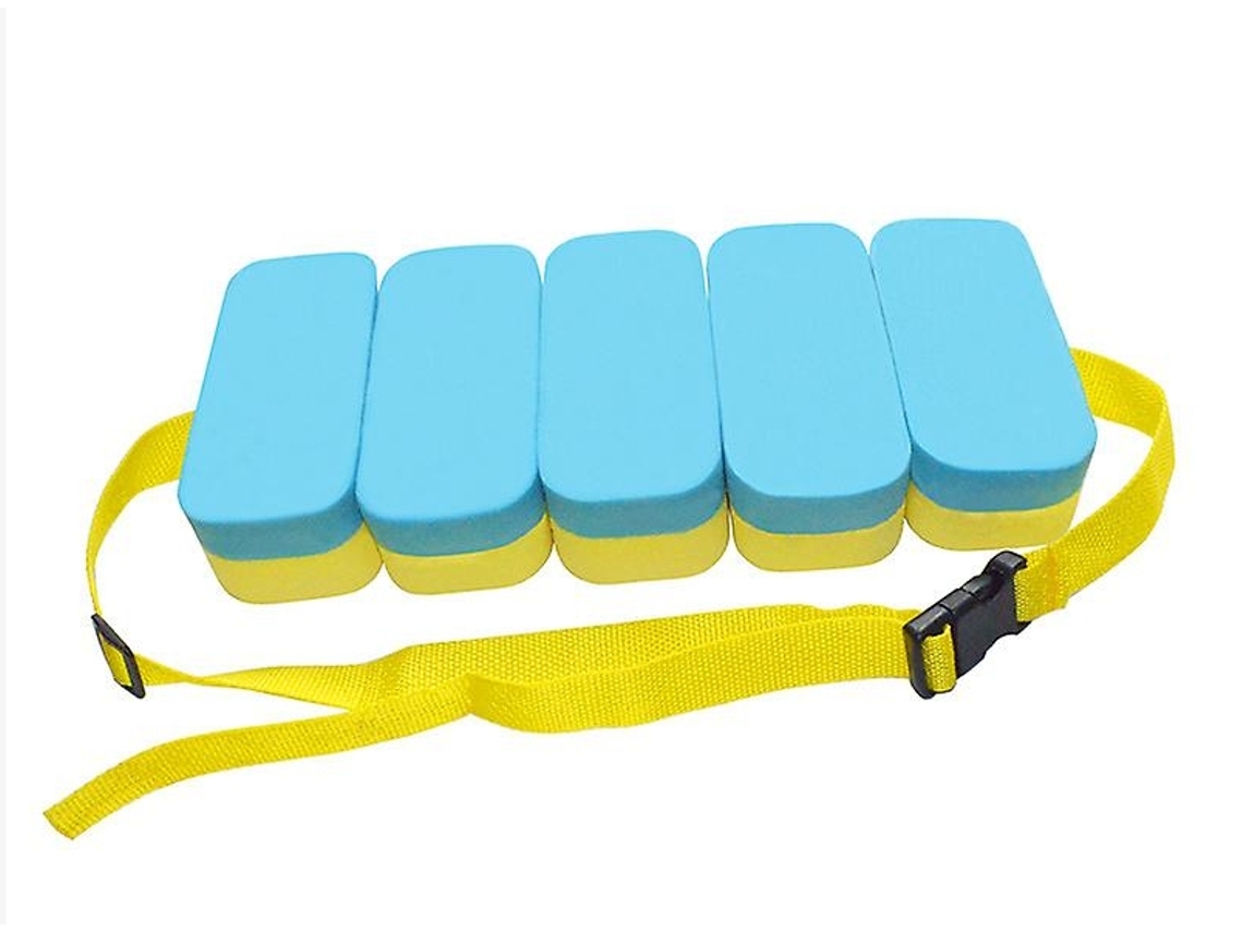 Cinturón de flotabilidad para natación, ajustable, para entrenamiento en piscina, accesorio para deportes acuáticos para niños, 1 unidad, azul y amarillo