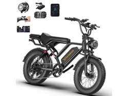 Motocicleta Eléctrica Aairsk Bk20, Batería 48 V 20 Ah, Bicicleta Eléctrica 20x4,shimano 5 Velocidades, Motor 250w, Suspensión Completa