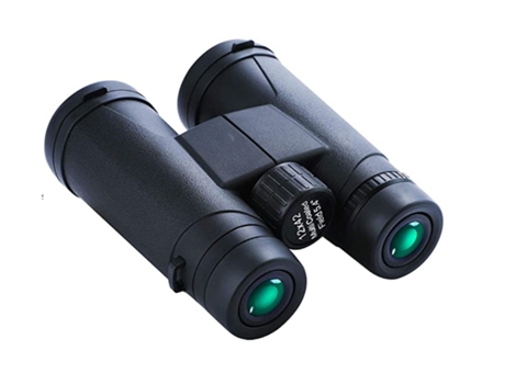 Binoculares impermeables portátiles compactos 12X42 con lente de visión nocturna con poca luz Bak4 Prism Fmc Hd Clear View negro BISBISOUS