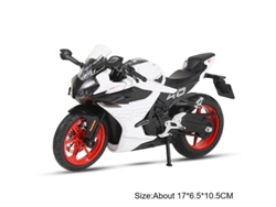 (450sr Blanco) Modelo De Motocicleta Cfmoto 1:12 - Amortiguador De Dirección De Rueda Delantera