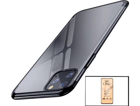 Kit Cristal Templado CeramicGlass Full Cover y Funda SlimShield Apple iPhone 13 PHONECARE Negro