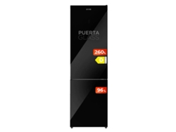 Frigorífico Combi Evvo F60b Glass, 247 L + 94 L, Negro