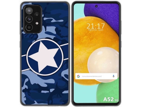 Carcasa Samsung Galaxy A52 / A52 5G / A52s 5G TUMUNDOSMARTPHONE Camuflaje 03 Multicolor