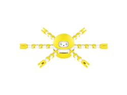 Rebe-juguete Transformable Giróscopo Cadena Robot Diy Mecánico Espiral Deformable Antiestrés Para Niños Y Adultos