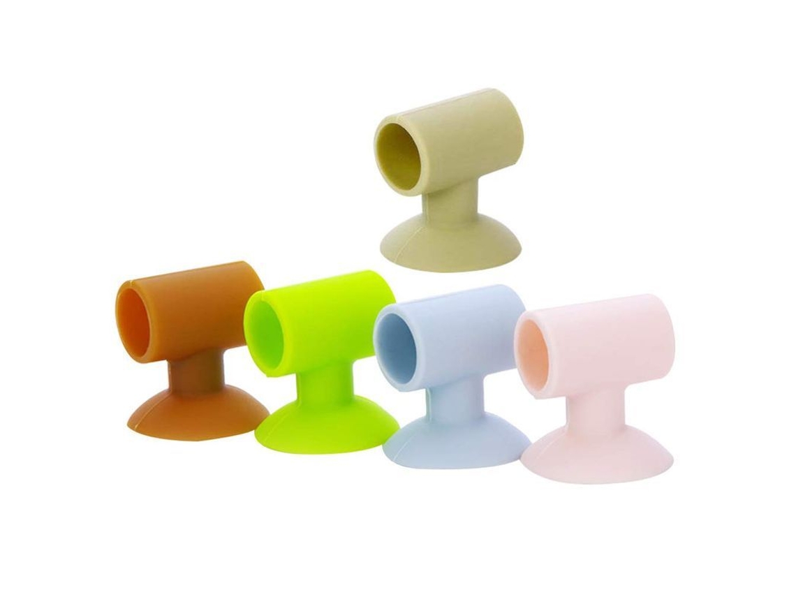 5 Protectores De Silicona Para Puertas, Diseño Antigoteo Para Proteger Paredes Y Puertas Con Ventosa.