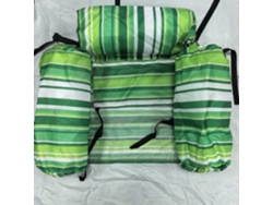 Pack De 2: Sillón Flotante Inflable Adulto A Rayas Verdes, Reforzado. Para Piscina, Playa Y Lagos, Ocio Veraniego.