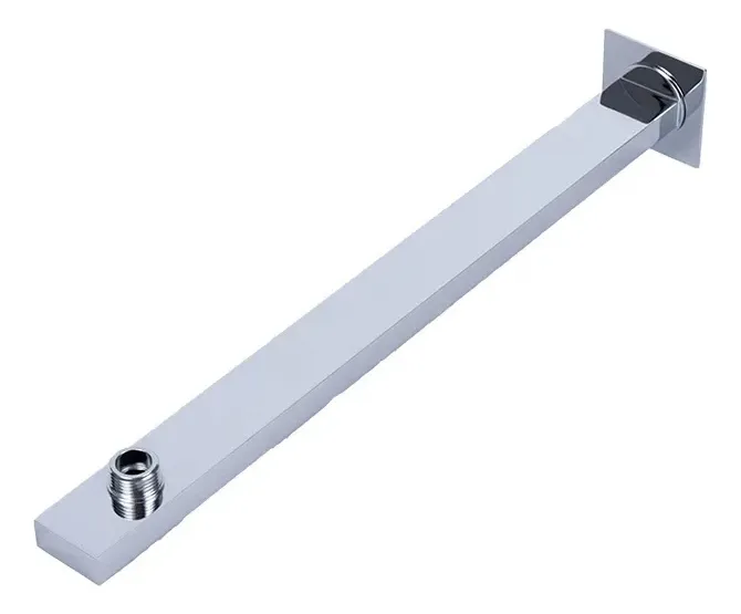 Brazo de ducha de acero inoxidable, tubo redondo, 30 cm, Corslowmoose