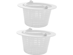 2piezas Cestas Pl Sticas Para Skimmer De Piscina Asa Dise O Resistente Instalaci N