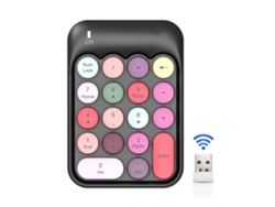 Teclado Numérico Sem Fio Ak18 2.4g Mini Com 18 Teclas Redondas Layout Clássico Silencioso Usb
