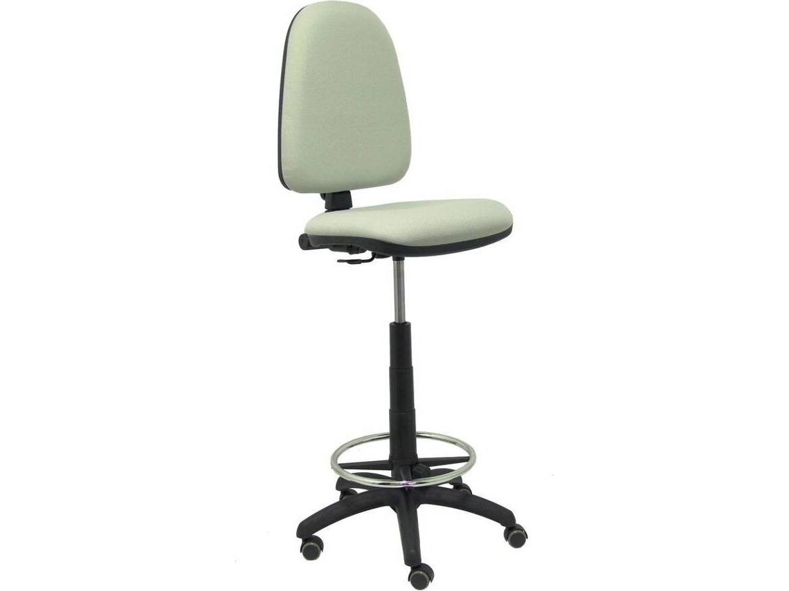 Silla de Escritorio Alta PIQUERAS Y CRESPO Ayna Gris Claro con ruedas de parqué (Tejido - Ruedas Parquet)