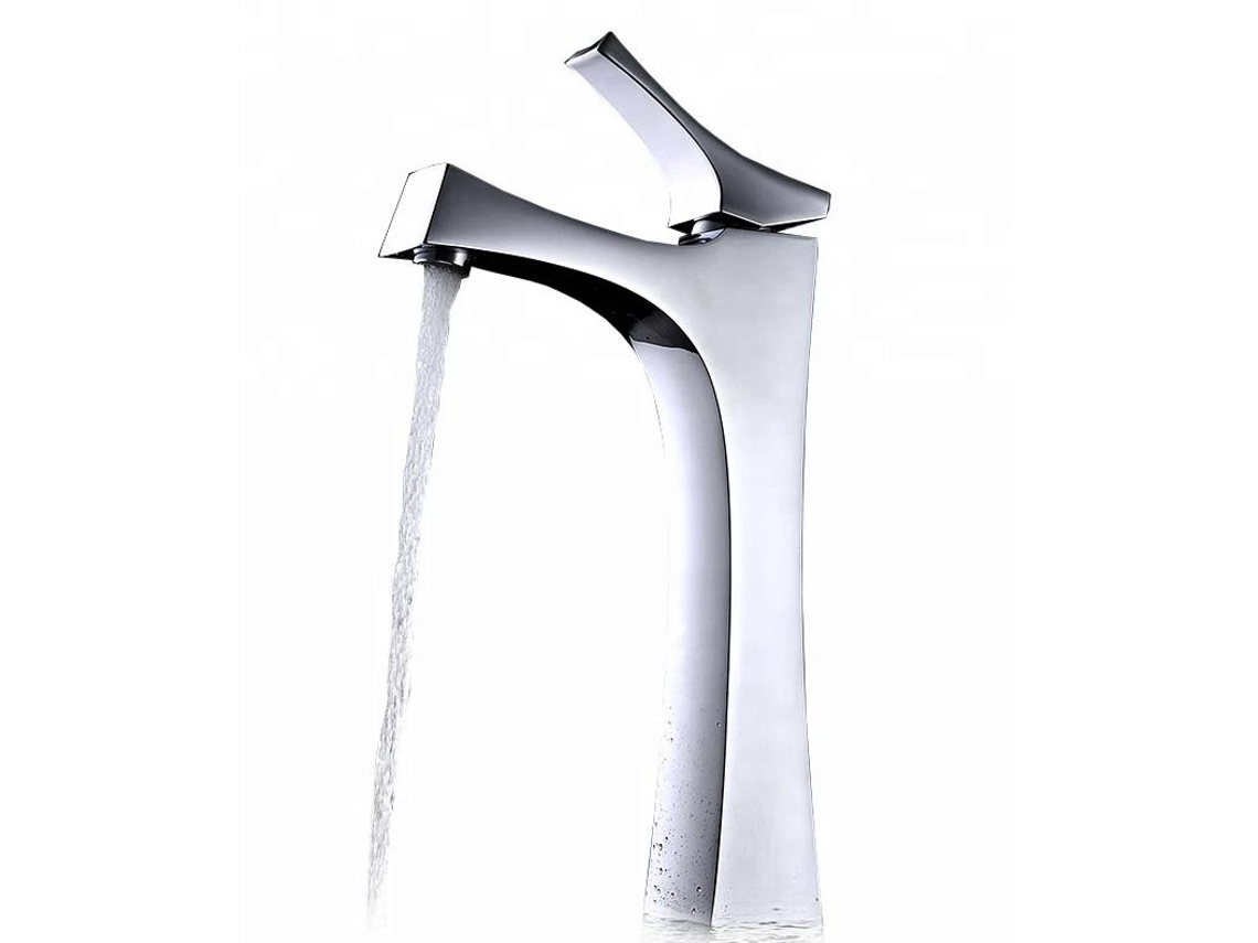 Grifo De Lavabo Elevado 206 En Latón Cromado Colección Enipée
